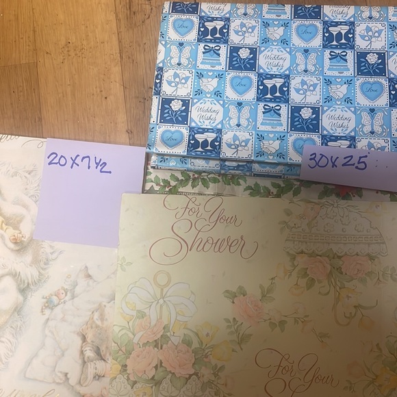 Pieces of vintage wrapping paper pieces of wrapping paper - Picture 8 of 11